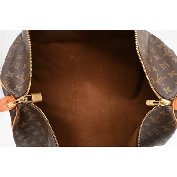 Louis Vuitton Monogram Keepall 55 Authentic Duffle Travel Bag Vintage Boston Bag - Picture 14 of 16